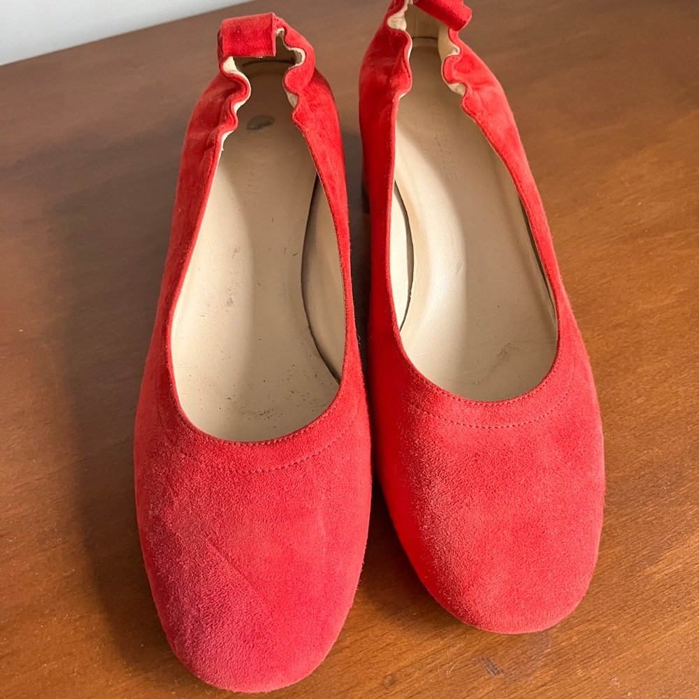 The Day Heel, Red Suede